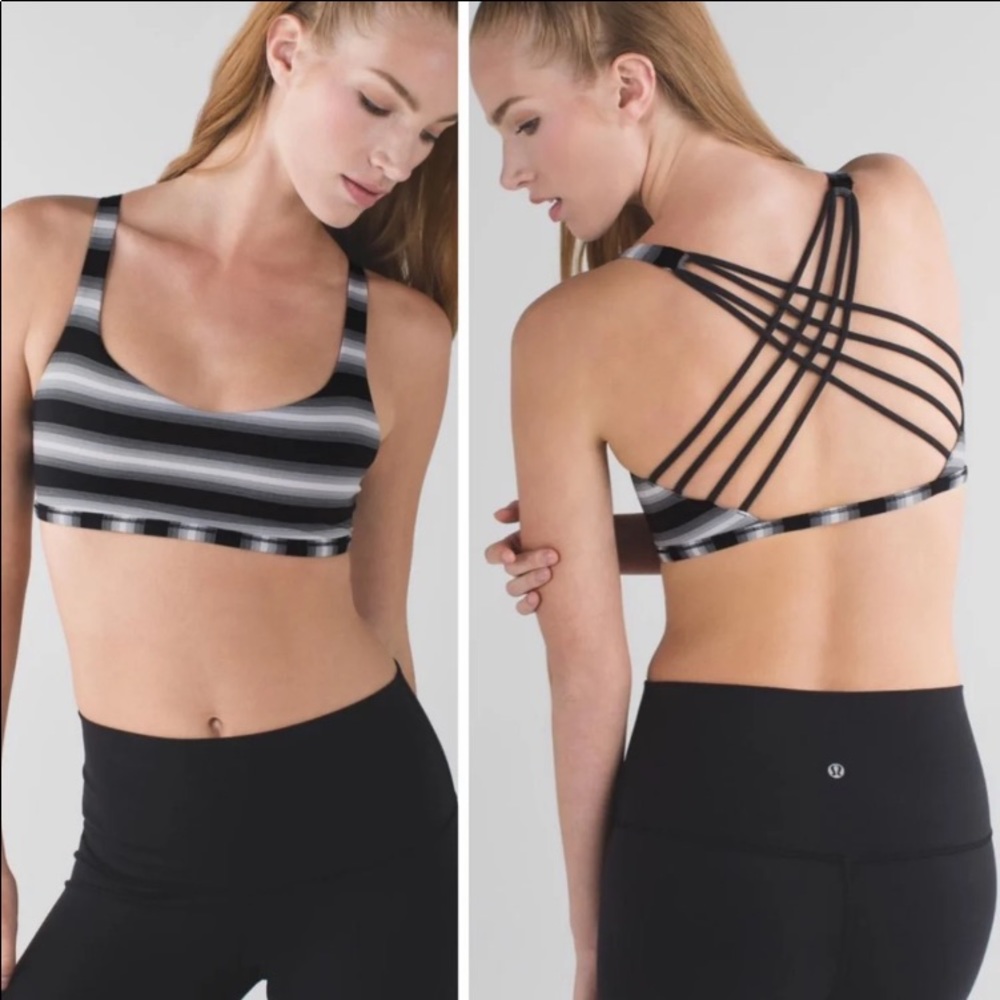 Lululemon free to be wild Black White sports bra 6 - Picture 1 of 6